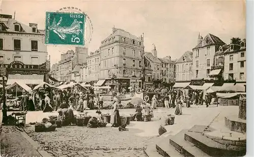 AK / Ansichtskarte  Falaise__14_Calvados La Place Saint Gervais un jour de marché 