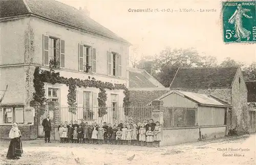 AK / Ansichtskarte  Orsonville_78_Yvelines Ecole la sortie 