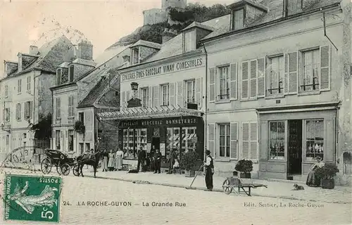 AK / Ansichtskarte  La_Roche-Guyon_95_Val-d_Oise La Grande Rue 