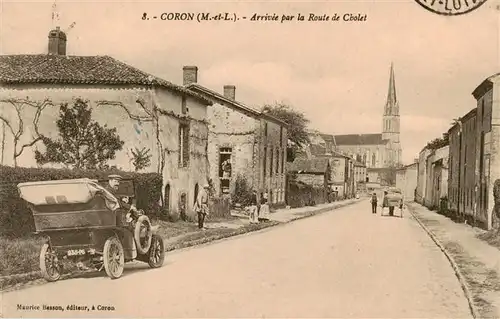 AK / Ansichtskarte  Coron__49_Maine-et-Loire Arrivée par la Route de Cholet 