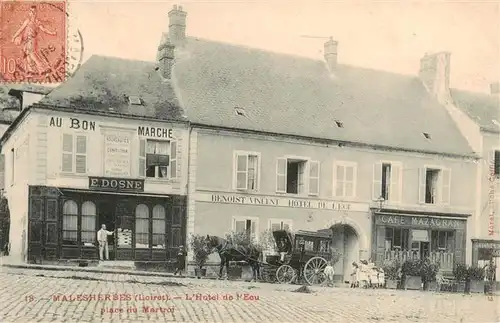 AK / Ansichtskarte  Malesherbes_45_Loiret Hôtel de l Ecu 