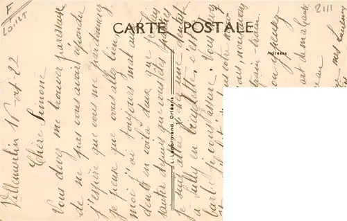 AK / Ansichtskarte  Villemurlin_45_Loiret Route de Viglain 