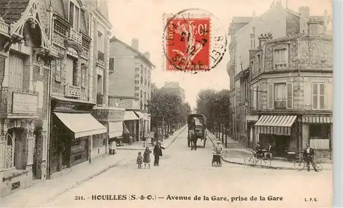 AK / Ansichtskarte  Houilles_78_Yvelines Avenue de la Gare prise de la Gare 