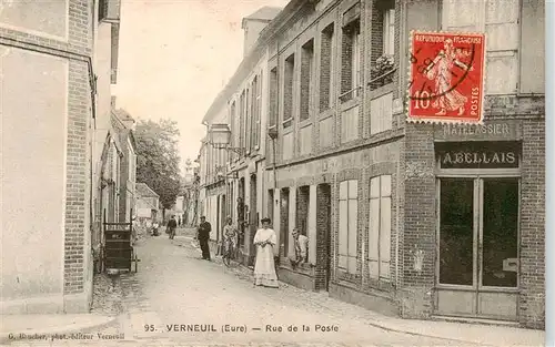 AK / Ansichtskarte  Verneuil_-sur-Avre_27_Eure Rue de la Poste 