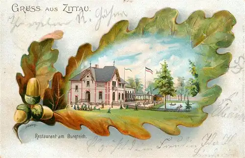 AK / Ansichtskarte 73872999 Zittau Restaurant am Burgteich Zittau