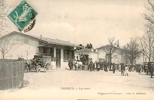 AK / Ansichtskarte  Vigneux_-sur-Seine_91_Essonne La Gare 