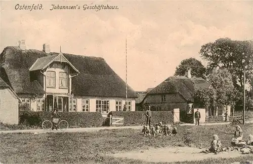 AK / Ansichtskarte  Ostenfeld_Rendsburg Johannsens Geschaeftshaus Ostenfeld_Rendsburg