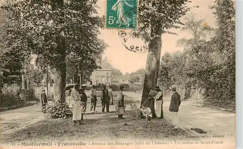 AK / Ansichtskarte  Montfermeil_93_Seine-Saint-Denis Avenue des Mesanges Un matin de Saint Fiacre 