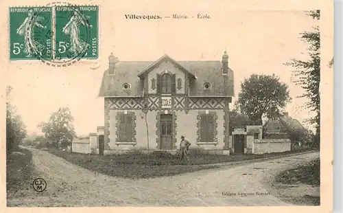 AK / Ansichtskarte  Villeveque Mairie Ecole Villeveque