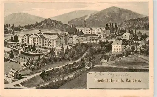 AK / Ansichtskarte  Friedrichsheim_Rehaklinik_Kandertal Panorama Friedrichsheim_Rehaklinik