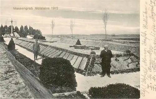 AK / Ansichtskarte  Moislains_80_Somme Massengrab Moislains Feldpost 