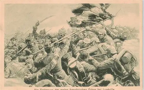 AK / Ansichtskarte  Luneville_54_Meurthe-et-Moselle Die Eroberung der ersten franzoesischen Fahne Feldpost 