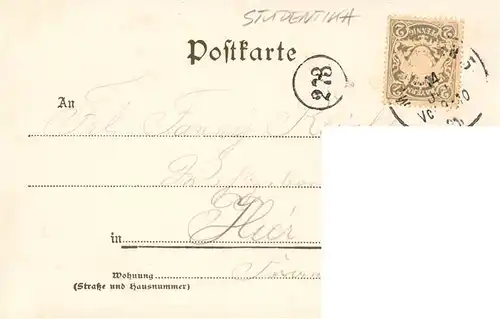 AK / Ansichtskarte  Studentika Absolvia Muenchen 1901 Luitpoldiana 