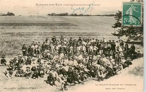AK / Ansichtskarte  Mandres-sur-Vair_88_Vosges La Colonie Scolaire en Promenade 