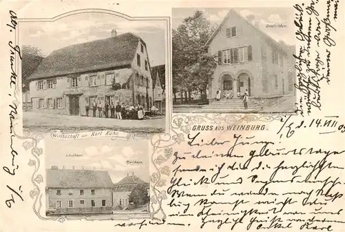 AK / Ansichtskarte  Weinburg_Weinbourg_Ingwiller_67_Bas-Rhin Wirtschaft Gemeindehaus Schulhaus Pfarrhaus 