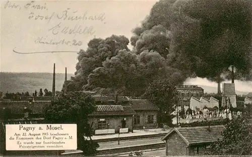 AK / Ansichtskarte  Pagny_-sur-Moselle_57 Westlicher Kriegsschauplatz Originalaufnahme 