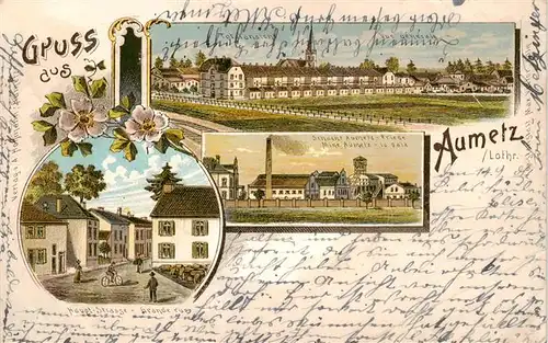 AK / Ansichtskarte  Aumetz_57_Moselle Totalansicht Hauptstrasse Schacht Aumetz 