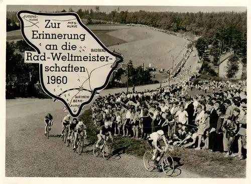 AK / Ansichtskarte 73873186 Hohenstein-Ernstthal Rad-Weltmeisterschaften 1960 Erinnerungskarte Hohenstein-Ernstthal