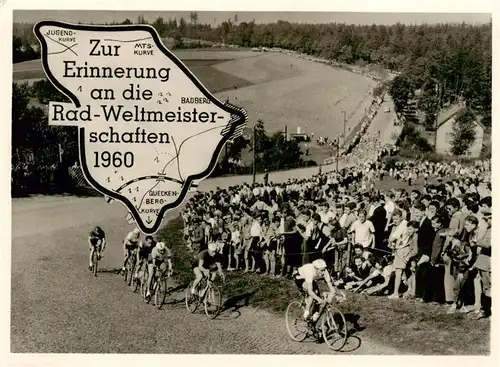 AK / Ansichtskarte  Hohenstein-Ernstthal Rad-Weltmeisterschaften 1960 Erinnerungskarte Hohenstein-Ernstthal