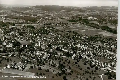 AK / Ansichtskarte  Niederuzwil_Uzwil_SG Fliegeraufnahme 
