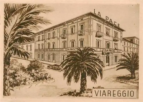 AK / Ansichtskarte  Viareggio_Toscana_IT Albergo Pensione La Pace Illustration 