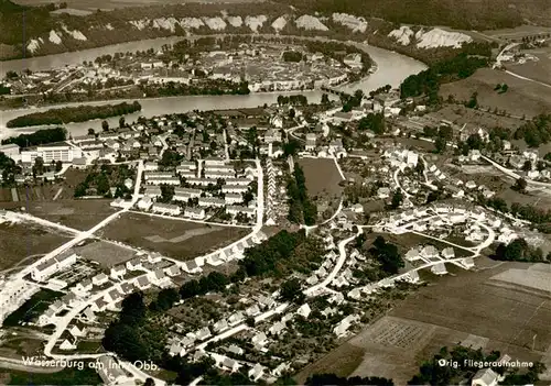 AK / Ansichtskarte  Wasserburg_Inn Original Fliegeraufnahme Wasserburg Inn