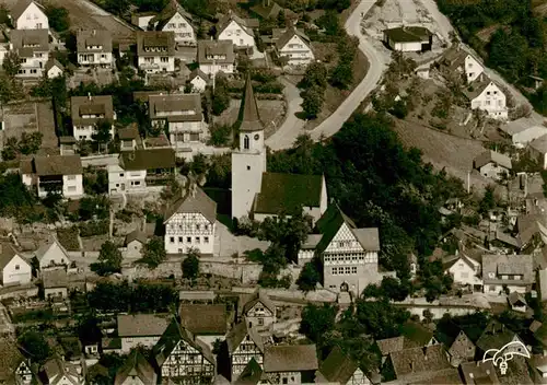 AK / Ansichtskarte  Grossglattbach Ansicht mit Kirche Grossglattbach