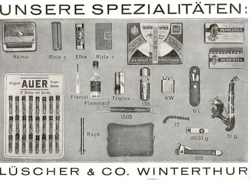 AK / Ansichtskarte  Winterthur__ZH Luescher und Co Raucherartikel 