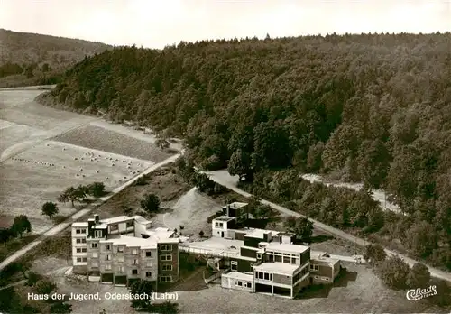 AK / Ansichtskarte 73873305 Odersbach_Weilburg Haus der Jugend Fliegeraufnahme 