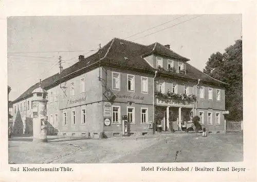 AK / Ansichtskarte  Bad_Klosterlausnitz Hotel Friedrichshof Bad_Klosterlausnitz