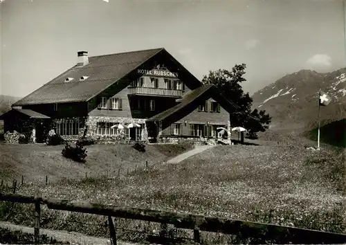 AK / Ansichtskarte  Braunwald_GL Berghotel Restaurant Rubschen Braunwald GL