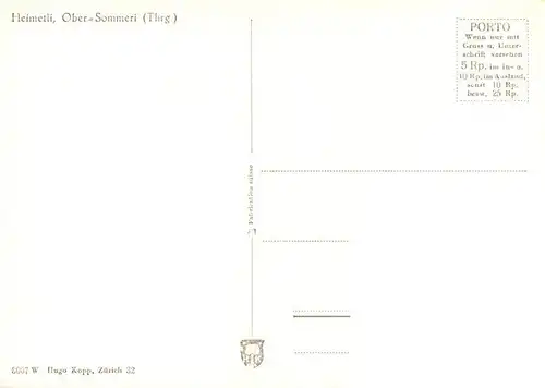 AK / Ansichtskarte  Ober-Sommeri_TG Heimetli 