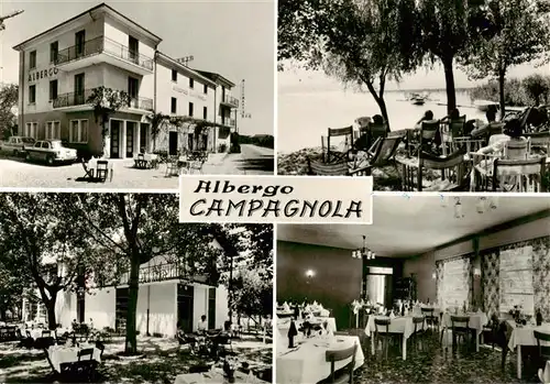 AK / Ansichtskarte 73873387 Bardolino_Lago_di_Garda_IT Albergo Ristorante Campagnola Strand Gastraum 