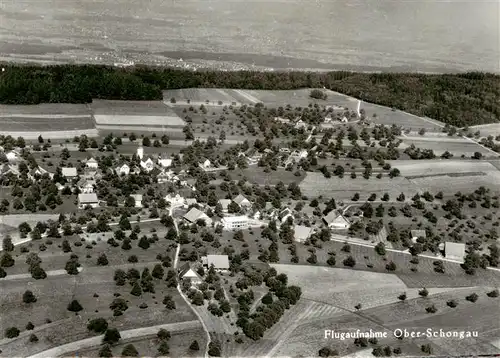 AK / Ansichtskarte  Ober-Schongau_Oberschongau_Hochdorf_LU Fliegeraufnahme 