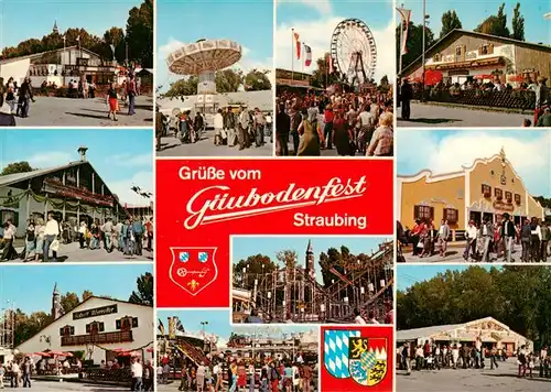 AK / Ansichtskarte  Straubing Gaeubodenfest Jahrmarkt Teilansichten Straubing