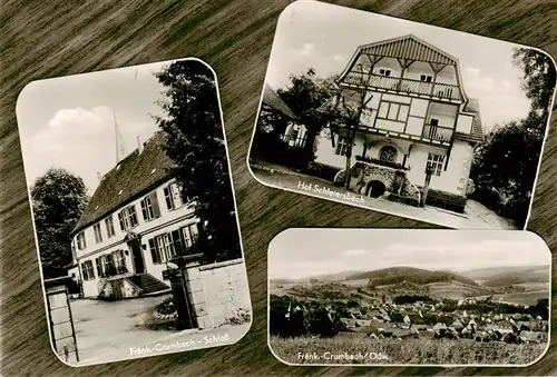 AK / Ansichtskarte 73873463 Fraenkisch-Crumbach Schloss Hof Schleiersbach Panorama Fraenkisch-Crumbach