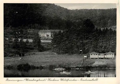 AK / Ansichtskarte 73873483 Beverungen Kurhaus Waldfrieden Badeanstalt Beverungen