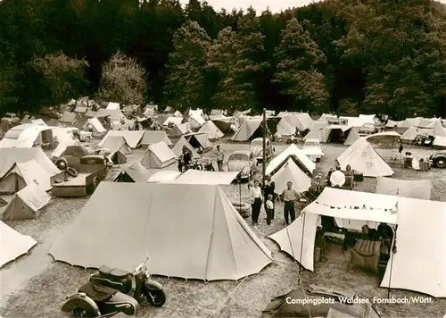 AK / Ansichtskarte  Fornsbach_Murrhardt Campingplatz Waldsee 