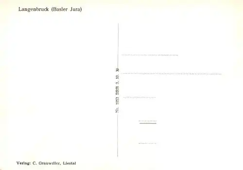 AK / Ansichtskarte  Langenbruck__BL Basler Jura Panorama 