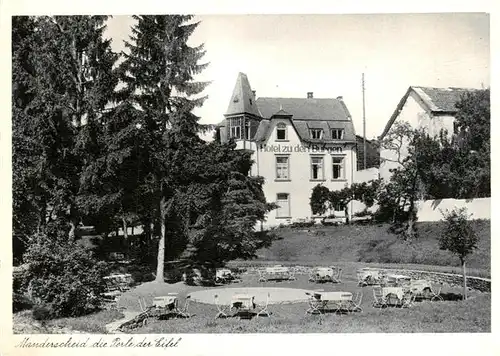 AK / Ansichtskarte  Manderscheid_Eifel Hotel zu den Burgen Manderscheid Eifel