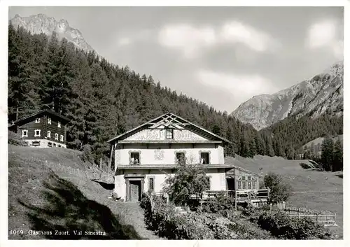 AK / Ansichtskarte  Zuort Gasthaus Zuort Val Sinestra Zuort