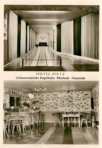 AK / Ansichtskarte 73873552 Morbach__Hunsrueck Hotel Dietz Vollautomatische Kegelbahn Bar 