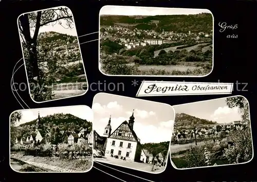 AK / Ansichtskarte  Pegnitz Panorama Ortspartien Marktplatz Pegnitz