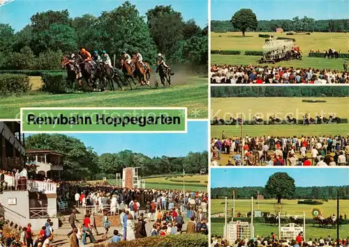 AK / Ansichtskarte 73873588 Hoppegarten VEB Vollblutrennbahn Teilansichten Tribuene Hoppegarten