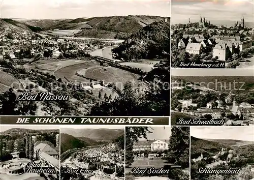 AK / Ansichtskarte  Bad_Nassau Panorama Bad Homburg vdH Bad Schwalbach Bad Nauheim Bad Ems Bad Soden Schlangenbad Bad_Nassau