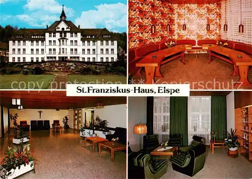 AK / Ansichtskarte 73873599 Elspe St Franziskus Haus Kapelle Zimmer  Elspe