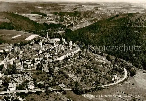 AK / Ansichtskarte  Lichtenberg_Oberfranken Fliegeraufnahme Lichtenberg Oberfranken