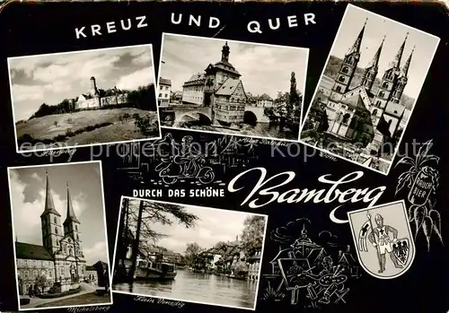 AK / Ansichtskarte 73873653 Bamberg Altenburg Altes Rathaus Dom Michelsberg Klein Venedig Bamberg