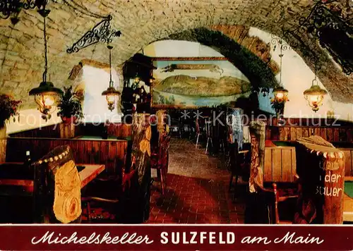 AK / Ansichtskarte 73873656 Sulzfeld_Main Weinlokal Michelskeller Sulzfeld Main