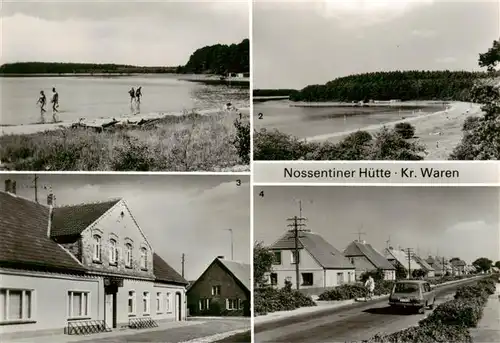 AK / Ansichtskarte  Nossentiner_Huette Panorama Drewitzer See Strand Dorfstrasse Nossentiner Huette